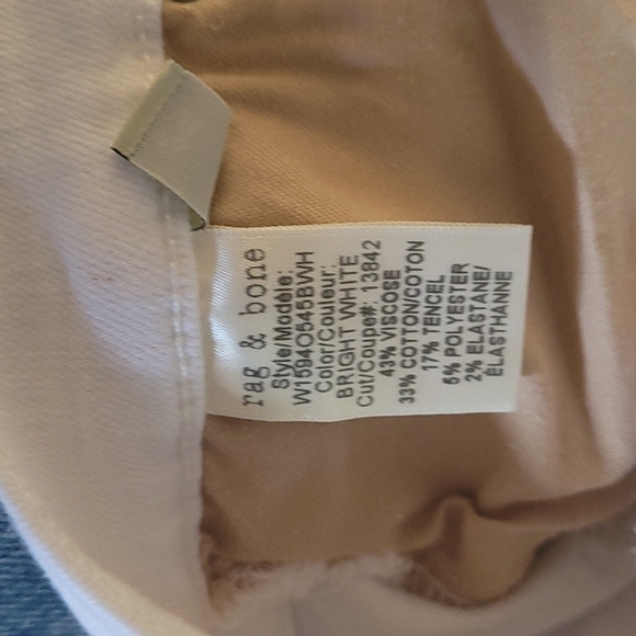 Rag & Bone crop flare bright white - Picture 7 of 8